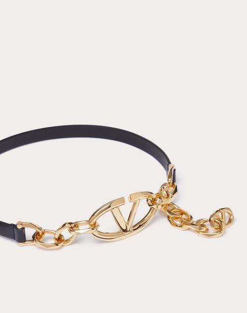 الصورة المصغرة: VAL*NTINO Garavani VLogo Moon Leather Belt