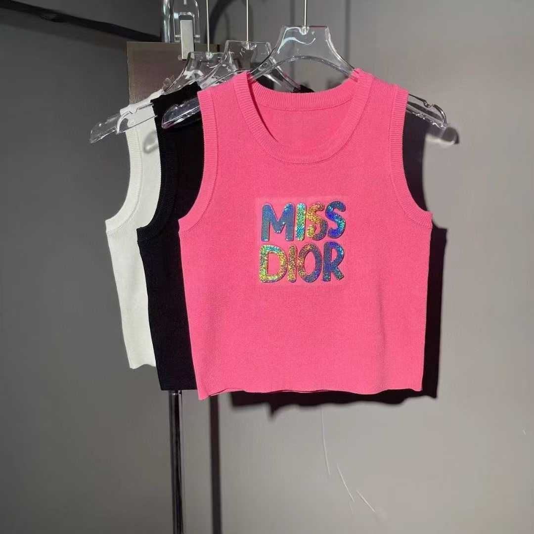 Miss D!OR Ribbed Cotton Jersy Tank Top