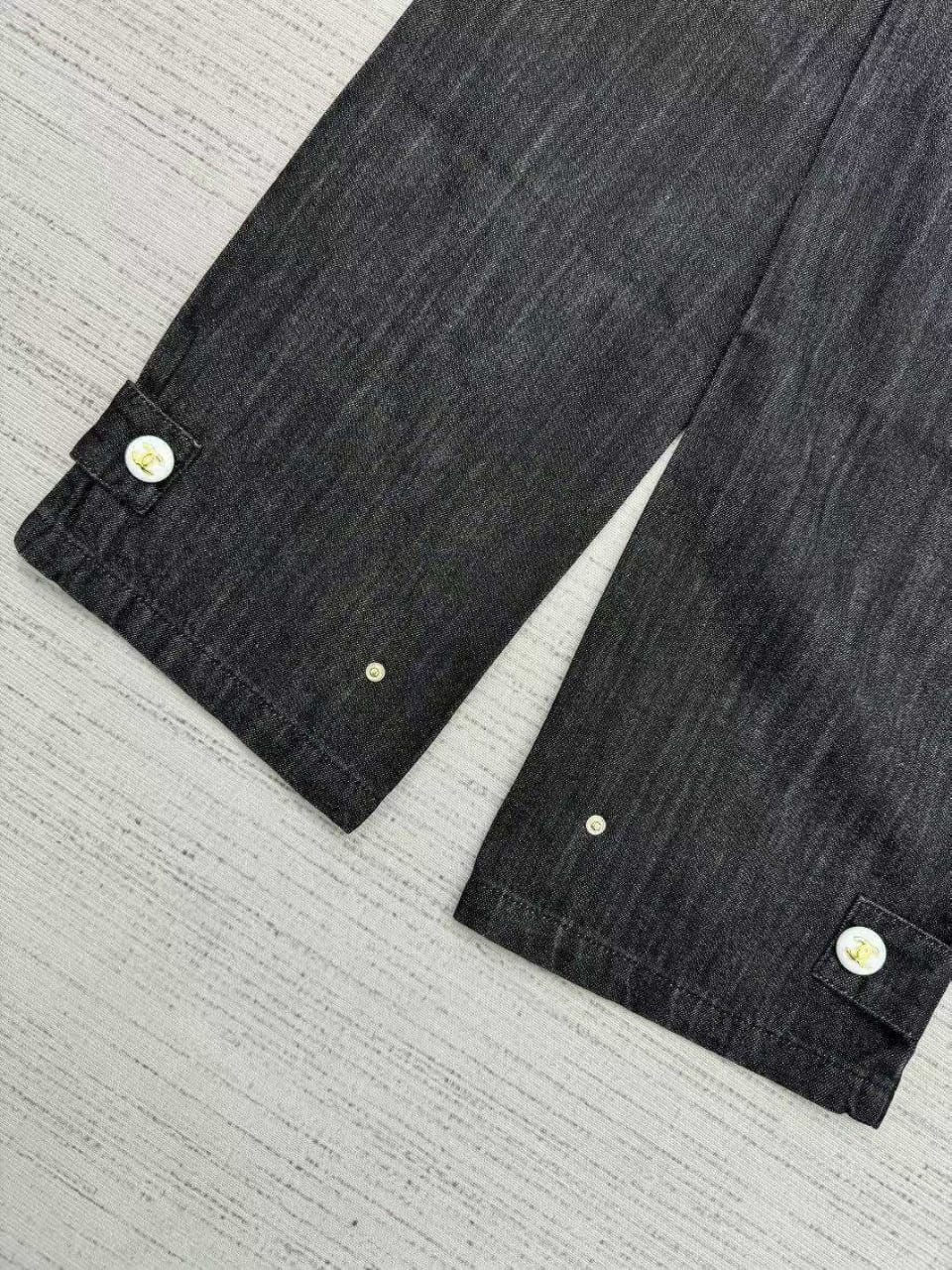 Thumbnail: CHAN€L Women's Wide Leg Denim Pants