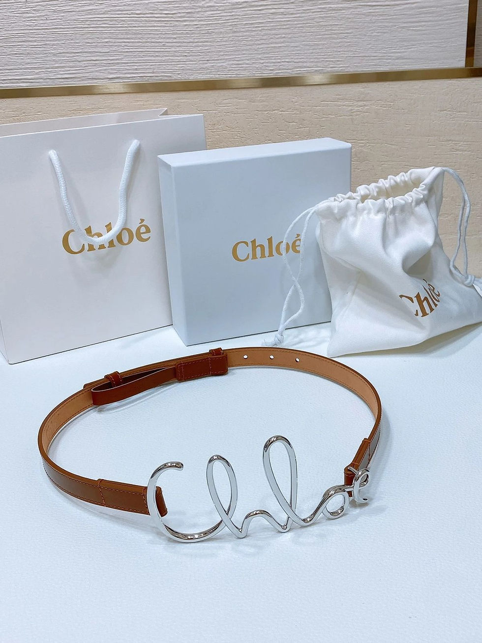 Thumbnail: CHLO€ Iconic Small Buckle Belt
