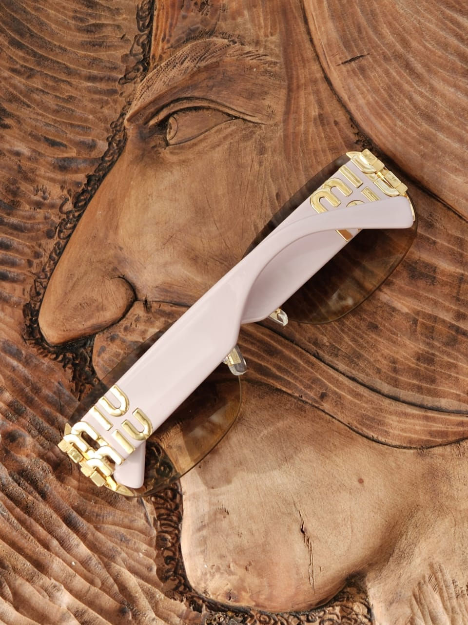 Thumbnail: M!U M!U Logo Gradient Pink Lenses Sunglasses