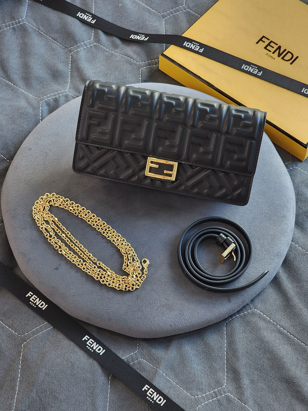 Thumbnail: F€ND! Fendigraphy Logo Lettering Chain-Linked Wallet