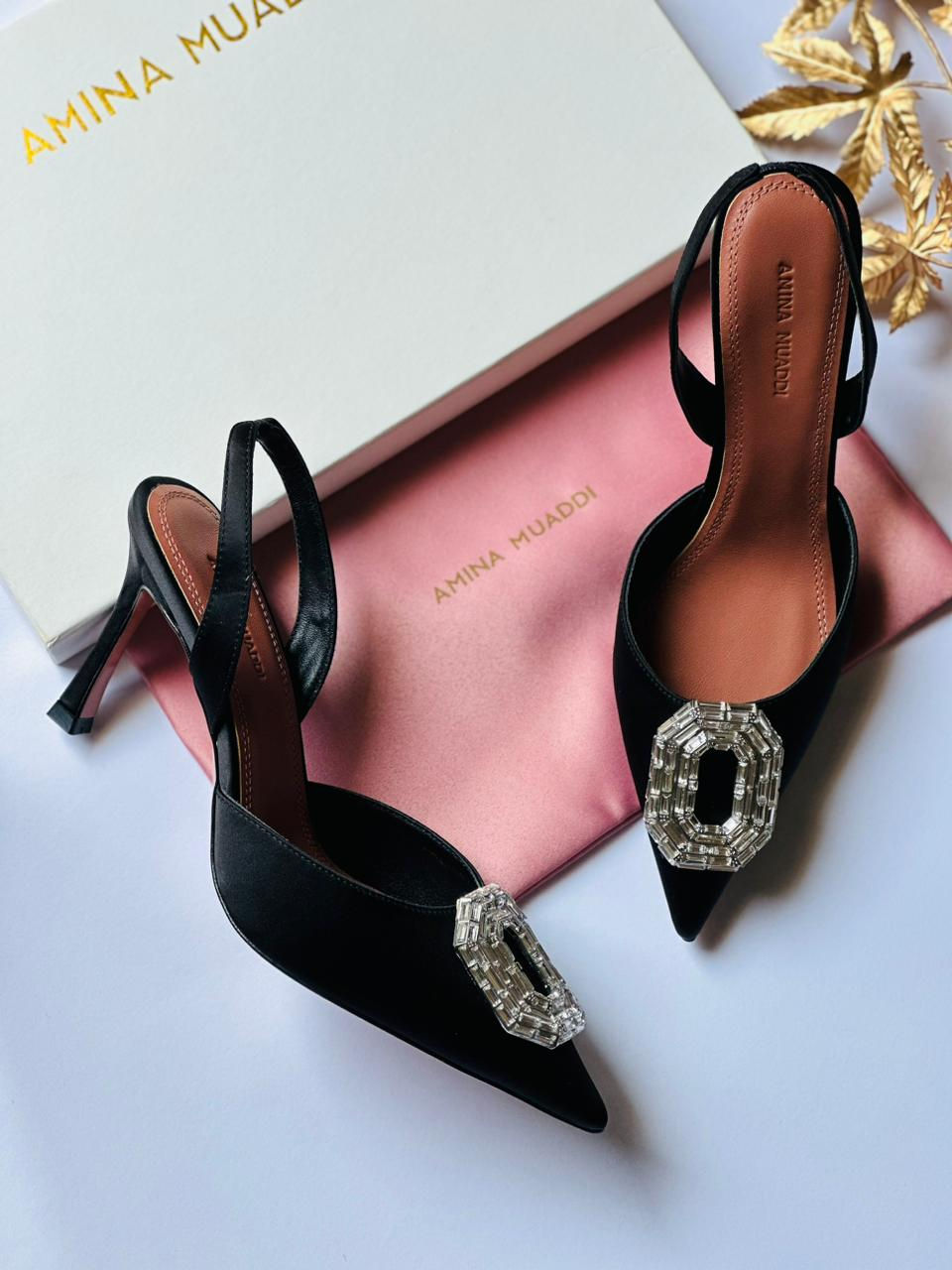 الصورة المصغرة: AMINA MUADDI Camelia slingback pumps