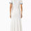 Thumbnail: S@NDRO RIBBED KNIT MIDI DRESS - WHITE