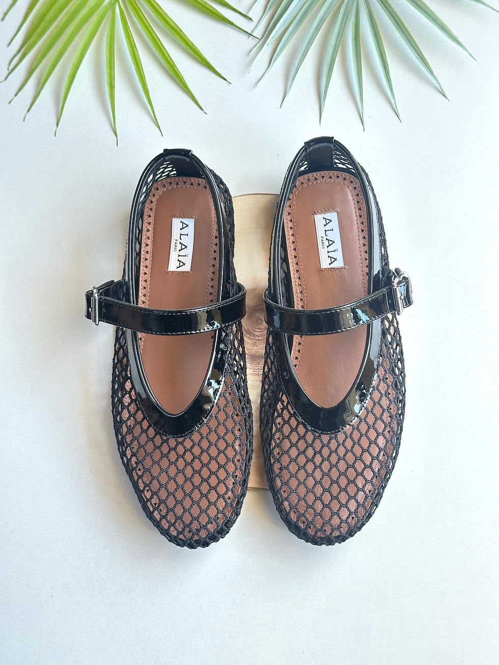 Thumbnail: ALA!A Women's Fishnet Ballerina Flats