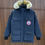 Thumbnail: Canada Goose logo-patch hooded down jacket