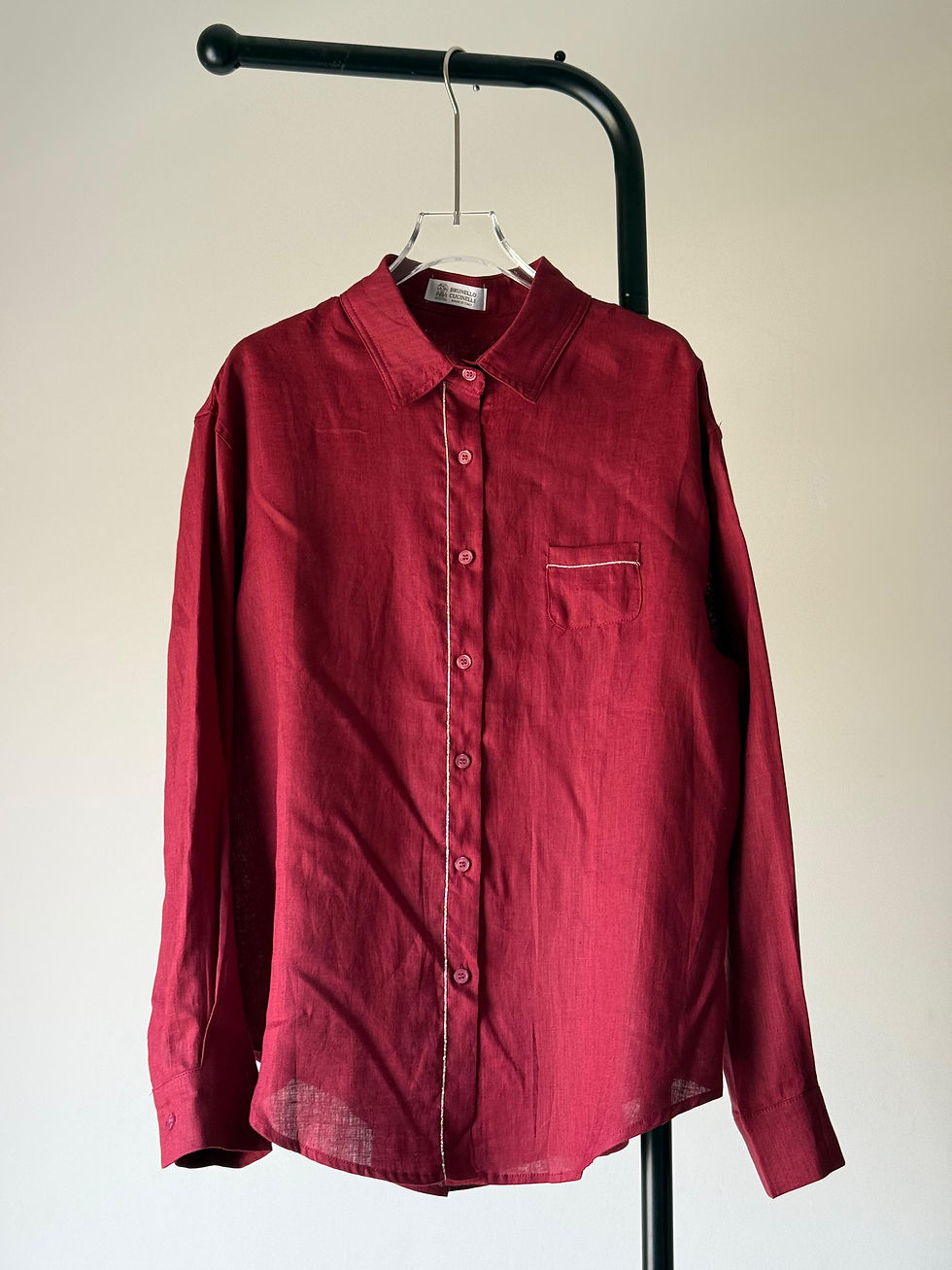 Thumbnail: BRUN€LLO CUC!N€LL! Cotton Poplin Long Sleeve + Wide Leg Trouser