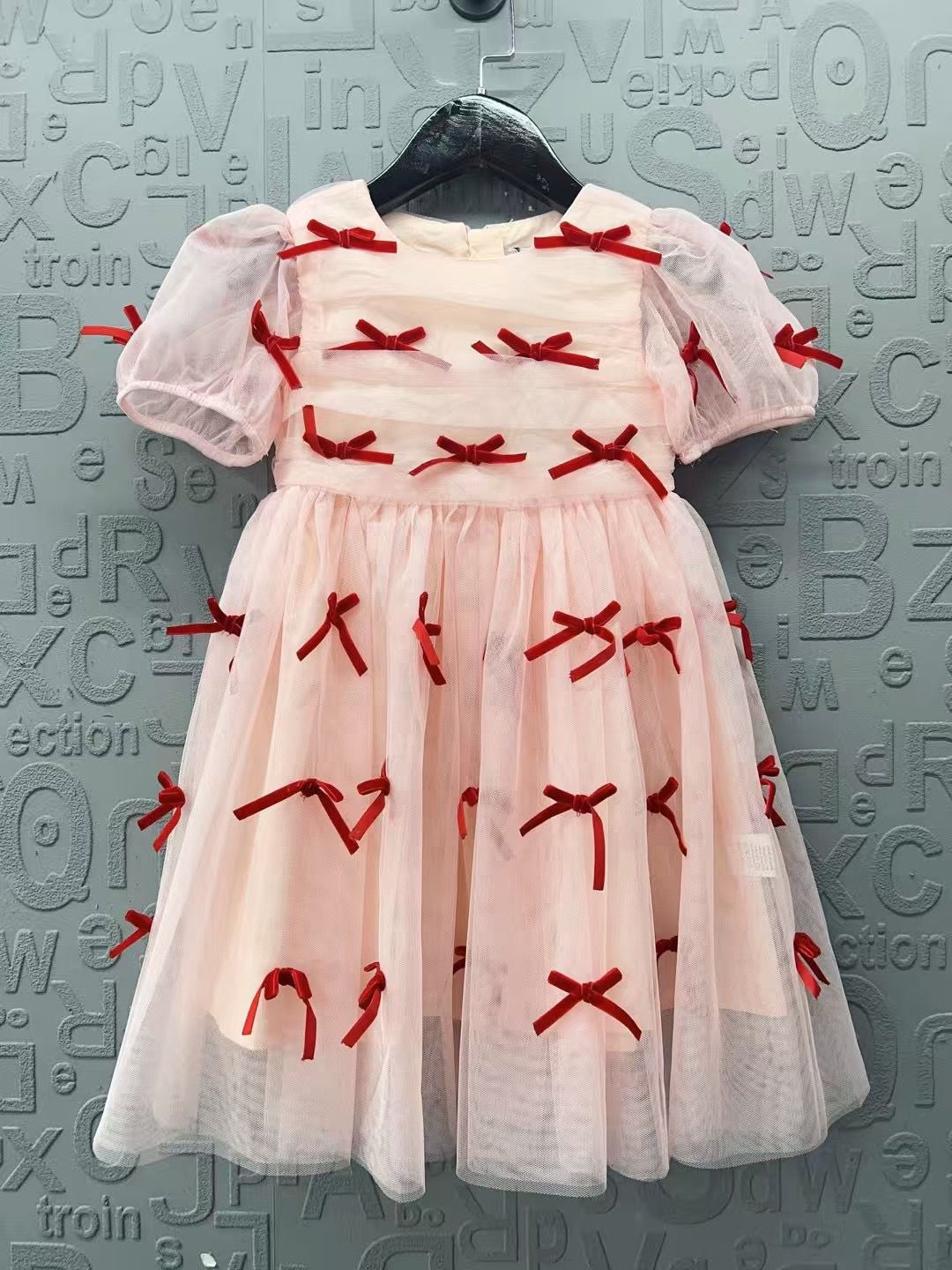 S€LF PORTRA!T Kids Ruffle Midi Dress in Chiffon