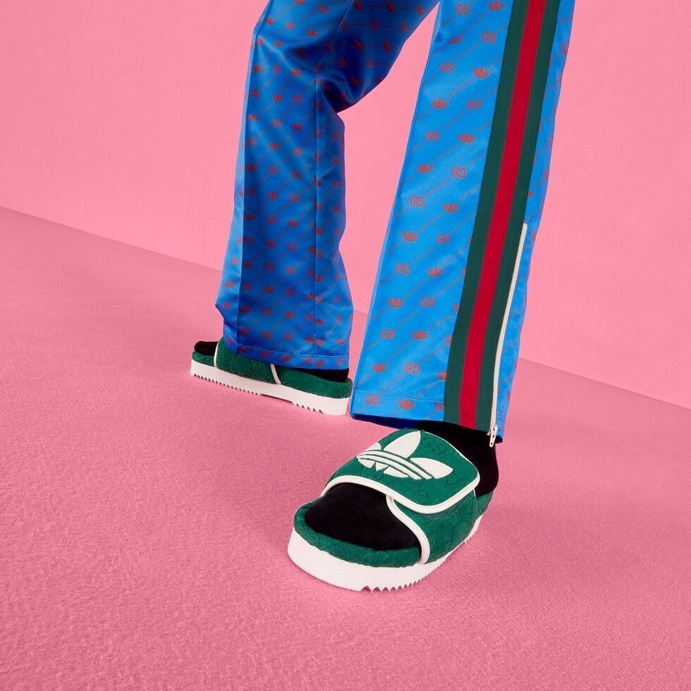 Thumbnail: Adidas x Gucci men's GG platform sandal