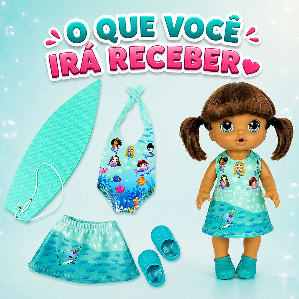 Miniatura: KIT PRAIA MUNDO MAGICO DAS SEREIAS-SOLA 6