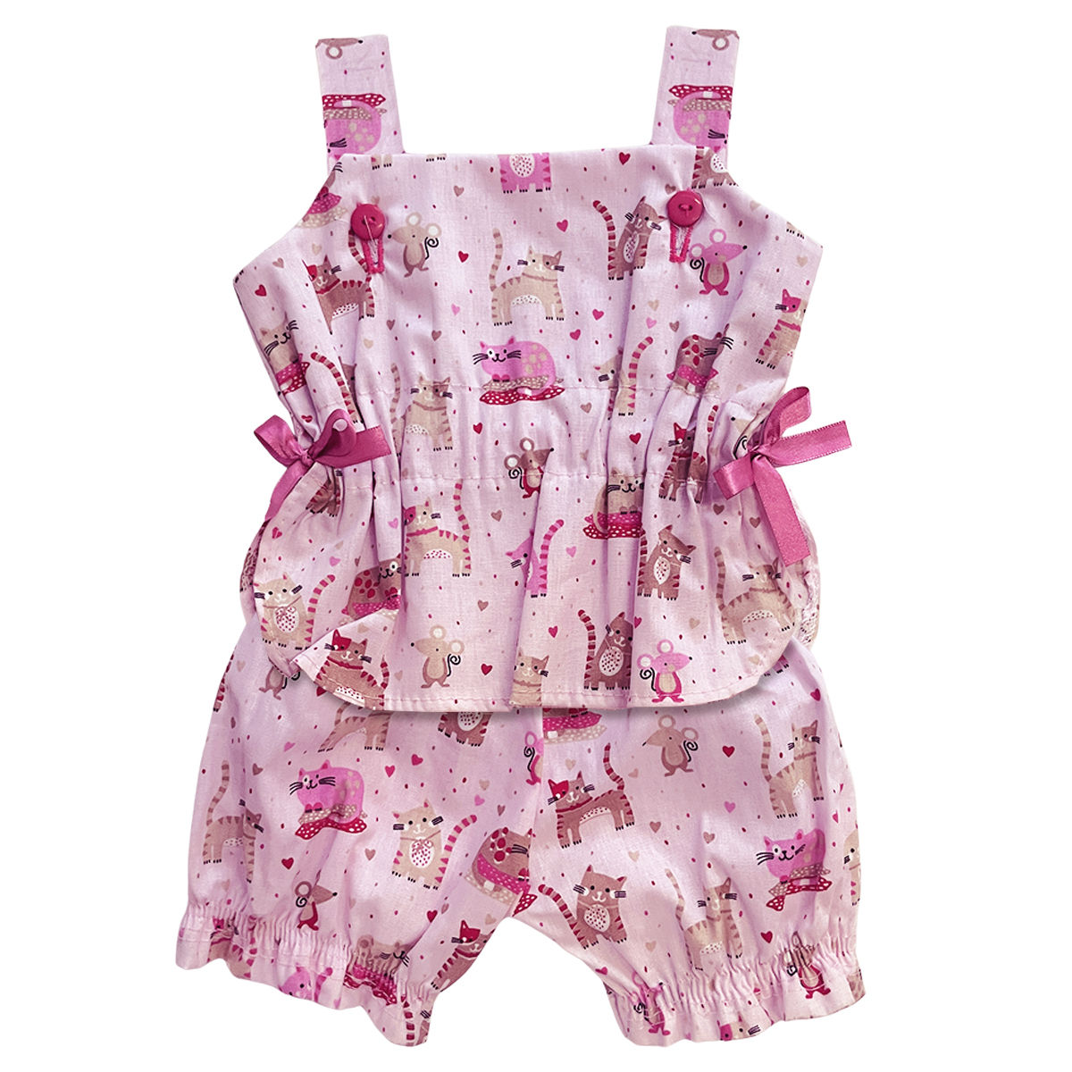 Conjuntinho Verão Gato e Rato - Tam GG