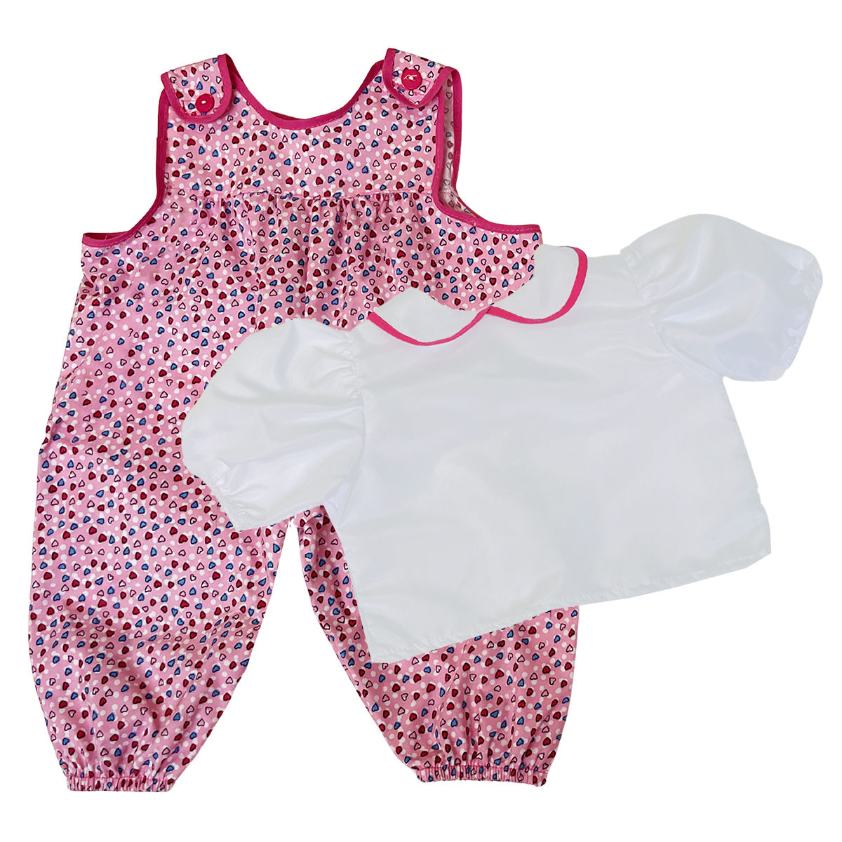 Macacão Com Blusinha Mini Corações - Tam GG