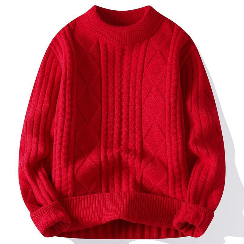 Thumbnail: Men's Cable Knit Jumper | Heritage Crew Neck Sweater