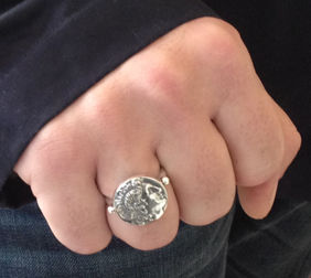 Alexander the Great coin ring