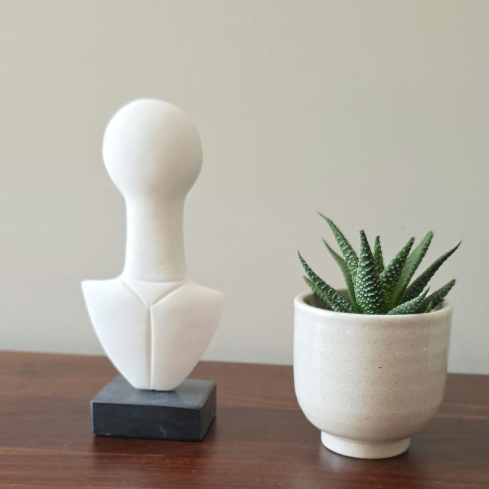 marble early Cycladic figure