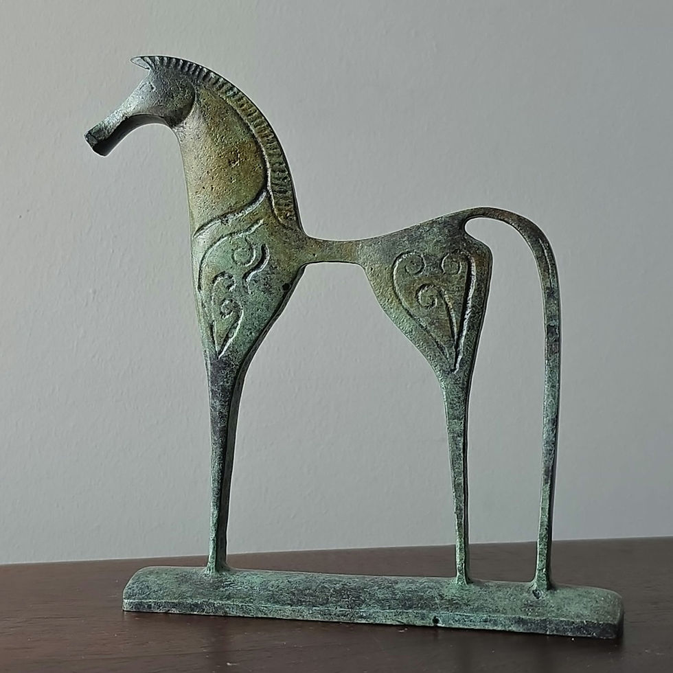 Thumbnail: small bronze geometric horse