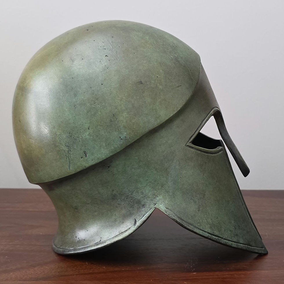 Thumbnail: bronze freestanding helmet