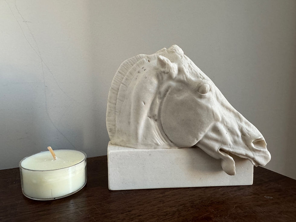 Thumbnail: marble horse of Selene from the Parthenon (mini)