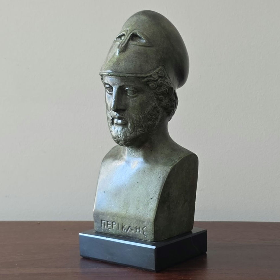 bronze bust of Perikles the Athenian statesman