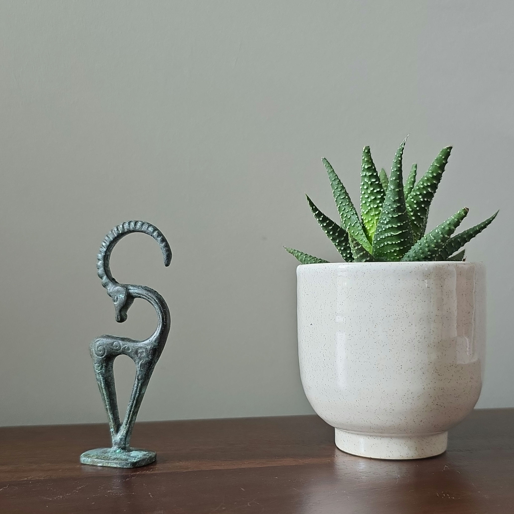 tiny bronze coy ibex