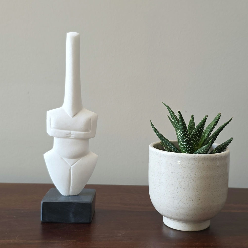 Thumbnail: marble Cycladic violos figurine