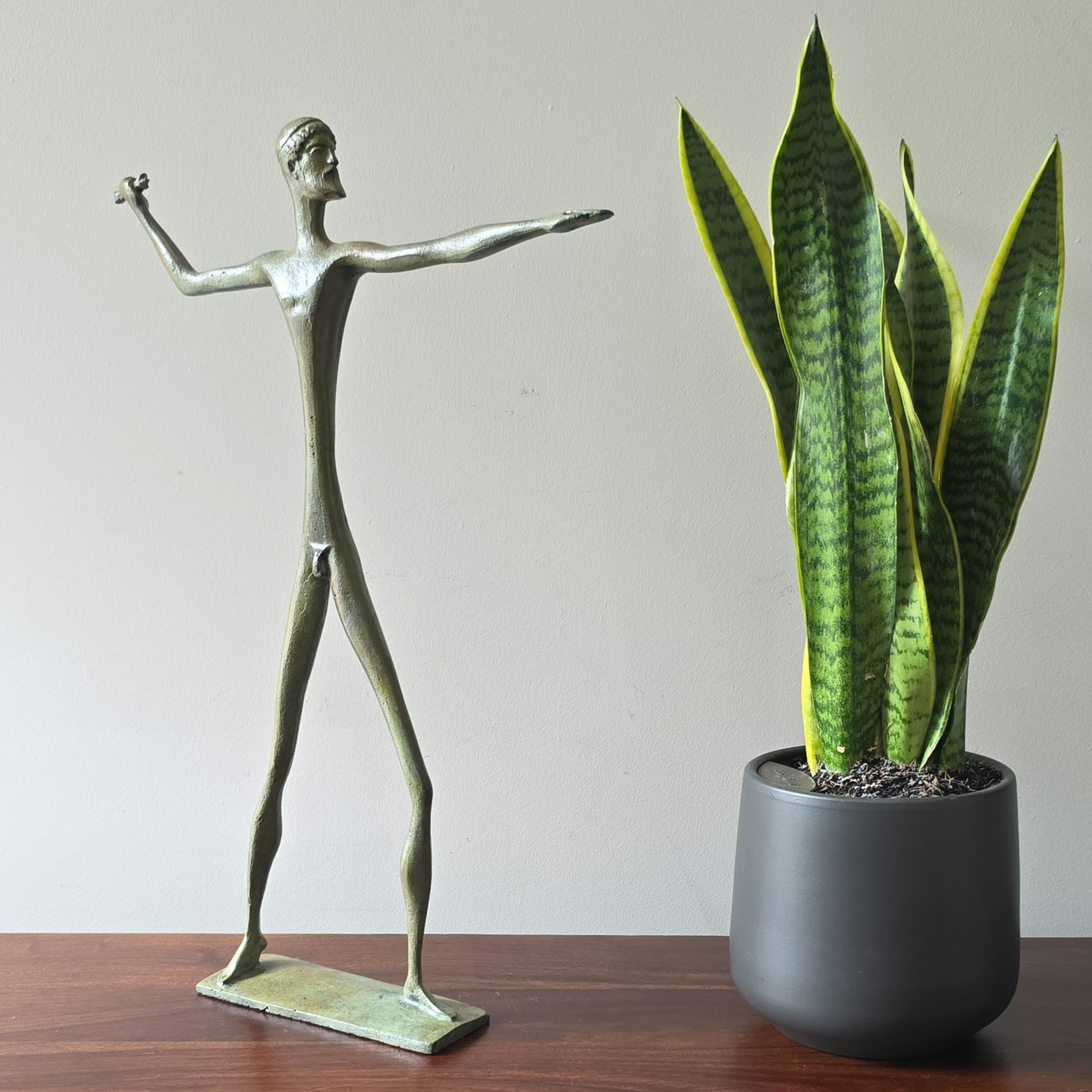 large bronze statue of Zeus, protector of the family