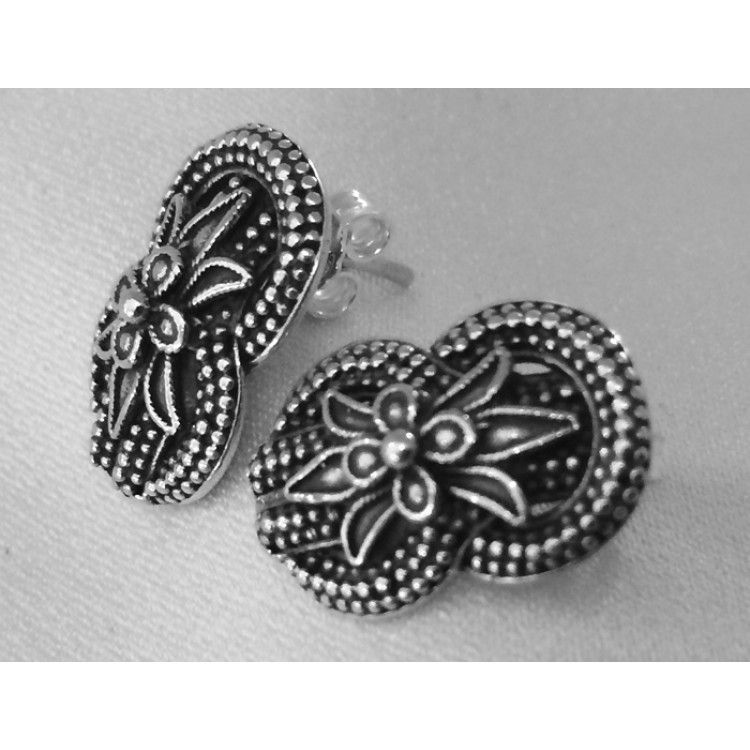 woven loveknot and lotusflower earrings