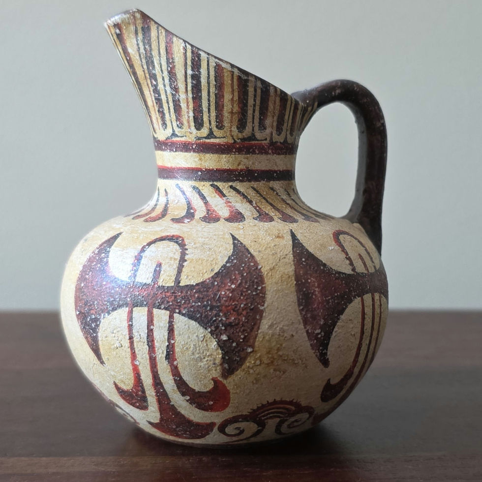 Minoan prochous with double axe labrys