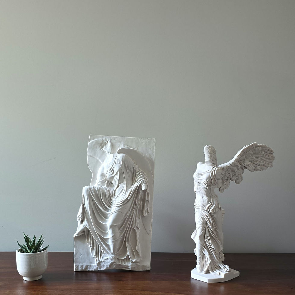 Thumbnail: marble relief of Nike from her temple on the Akropolis