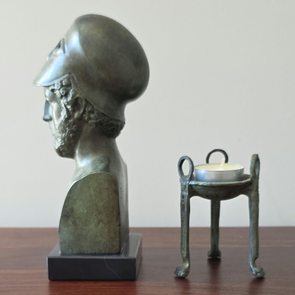 bronze bust of Perikles the Athenian statesman