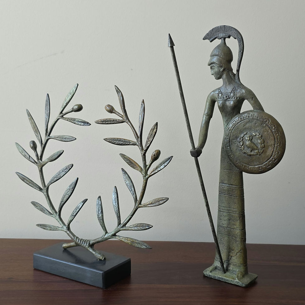 Thumbnail: bronze olive wreath (large)