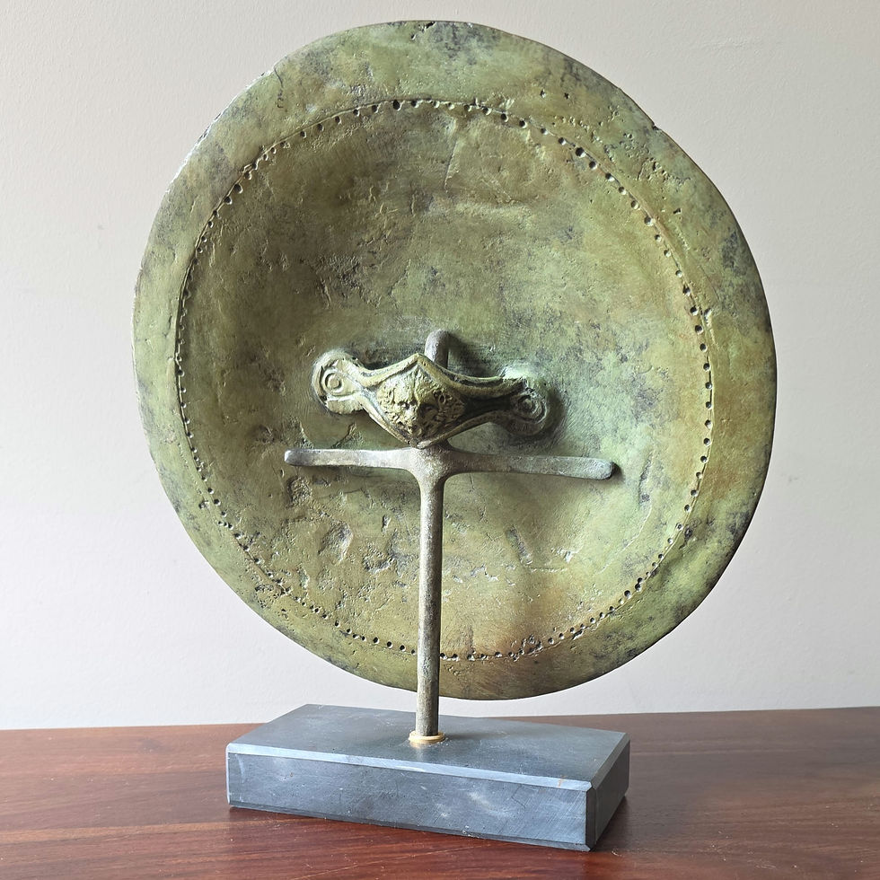 Thumbnail: large bronze shield with the Gorgon Medusa