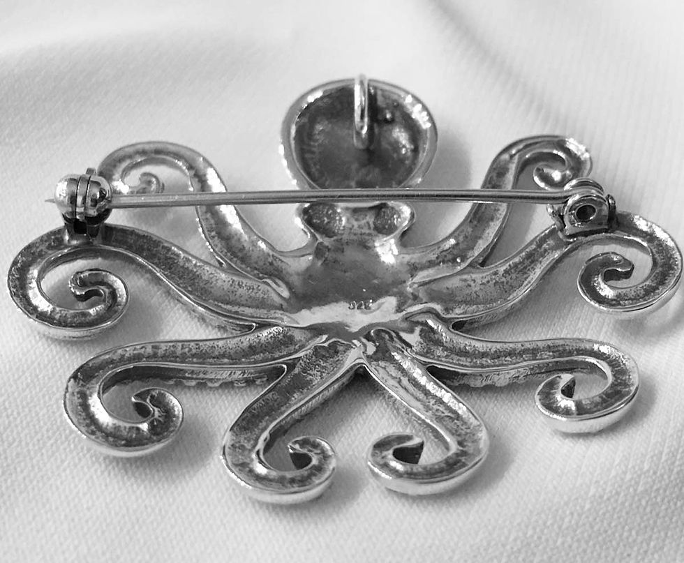 Thumbnail: octopus brooch pendant