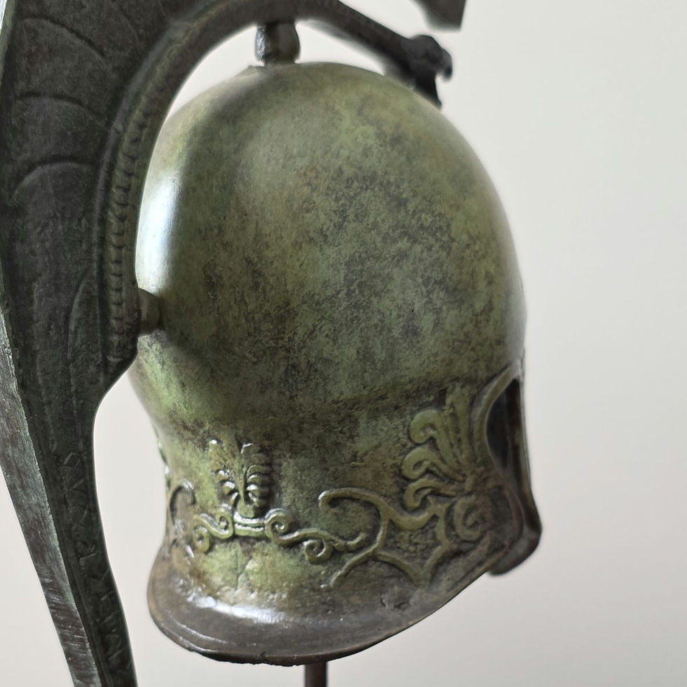 Thumbnail: medium bronze helmet with griffin and olive