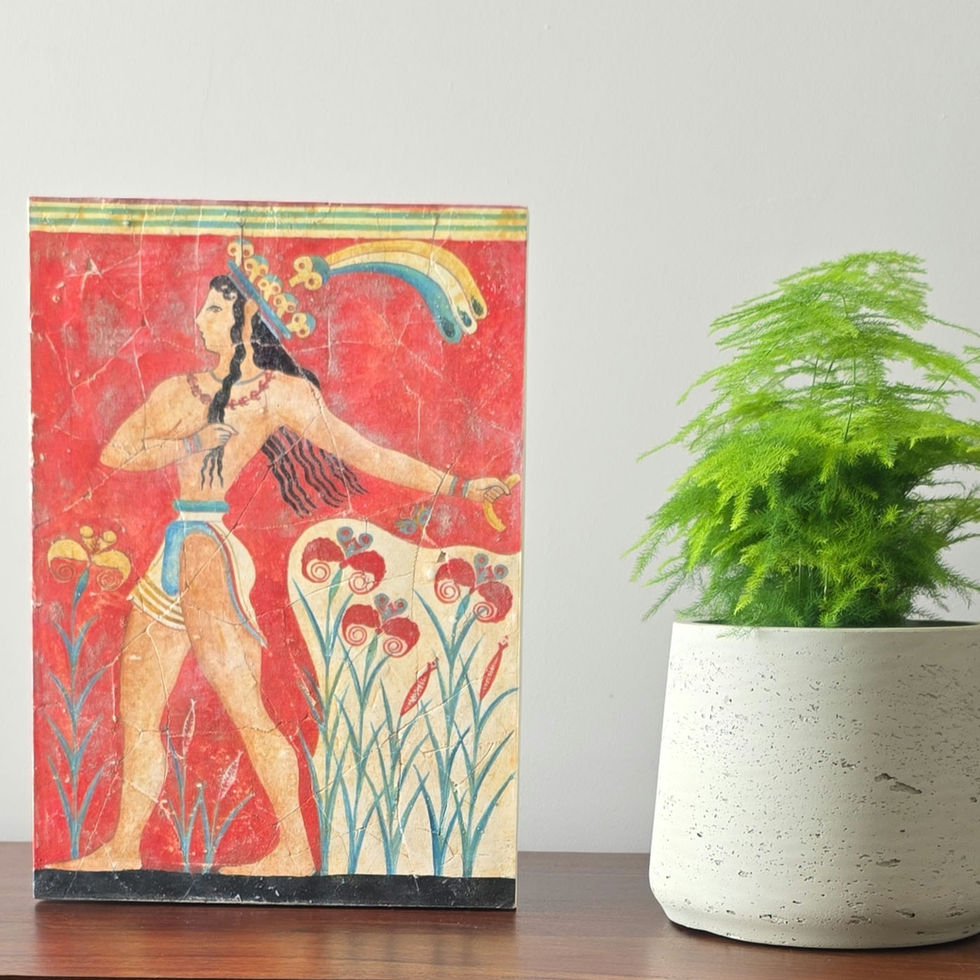Minoan Prince with Lilies fresco tile