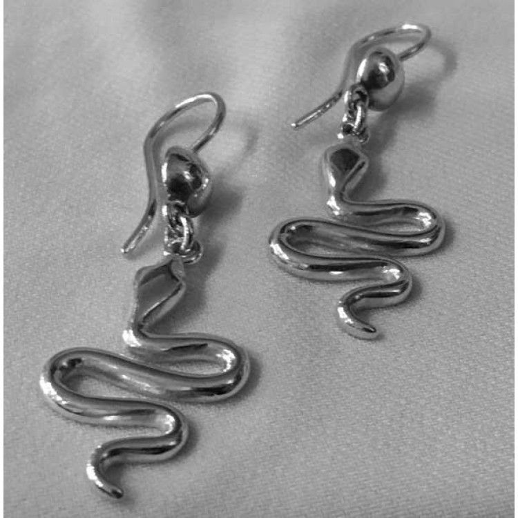 elegant snake earrings