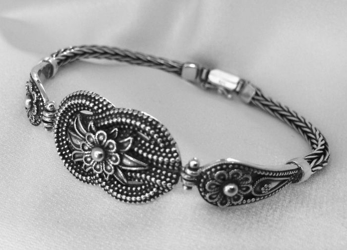 woven loveknot and lotus bracelet