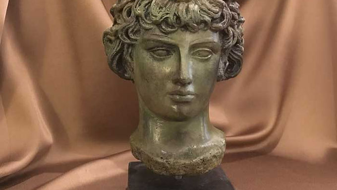 bronze Antinoos of Delphi