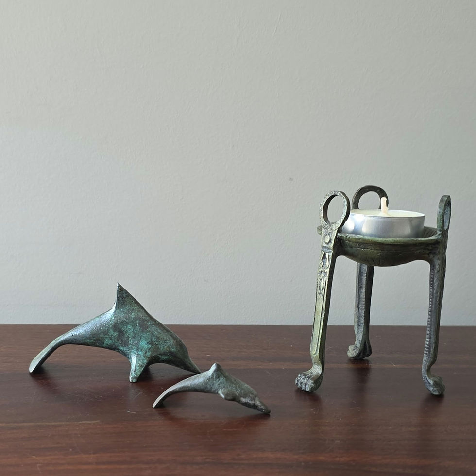 Thumbnail: mini bronze dolphin