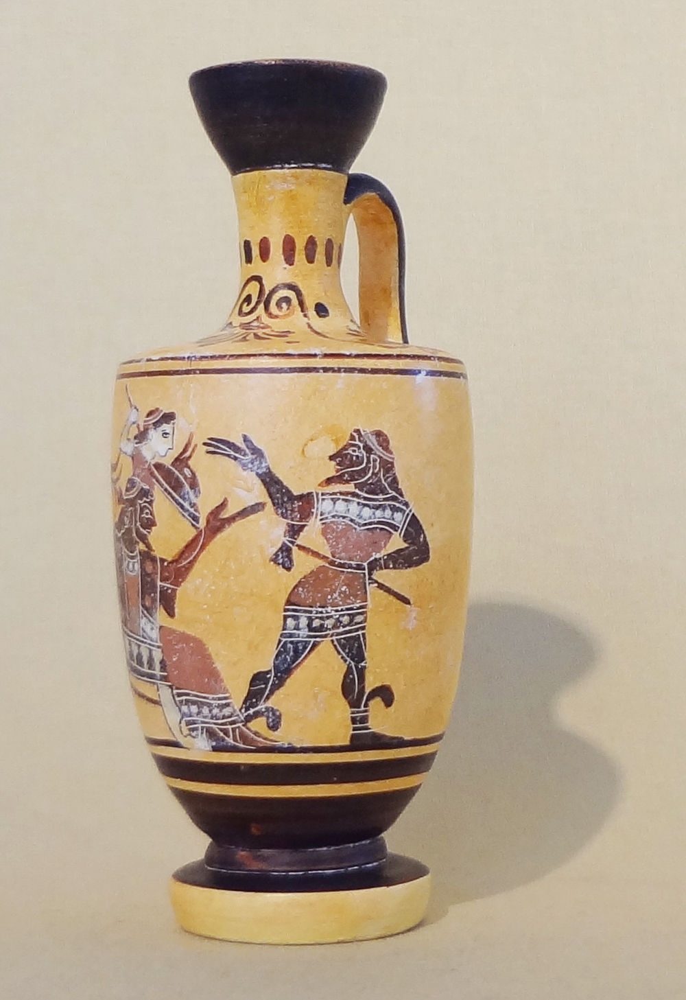 black-figure lekythos - the birth of Athena