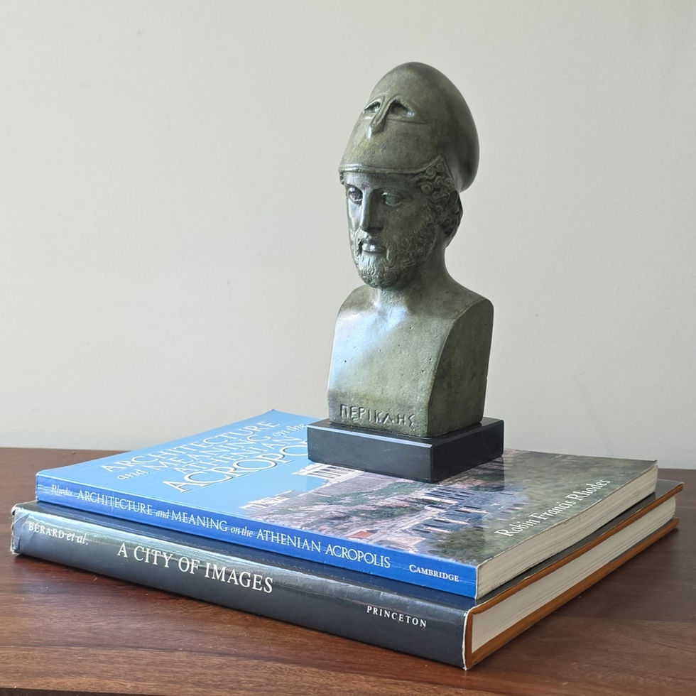 bronze bust of Perikles the Athenian statesman