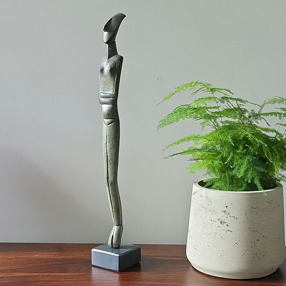 large bronze Cycladic figurine