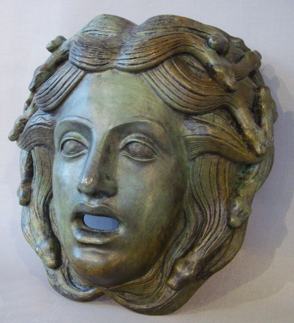 bronze mask of Medusa