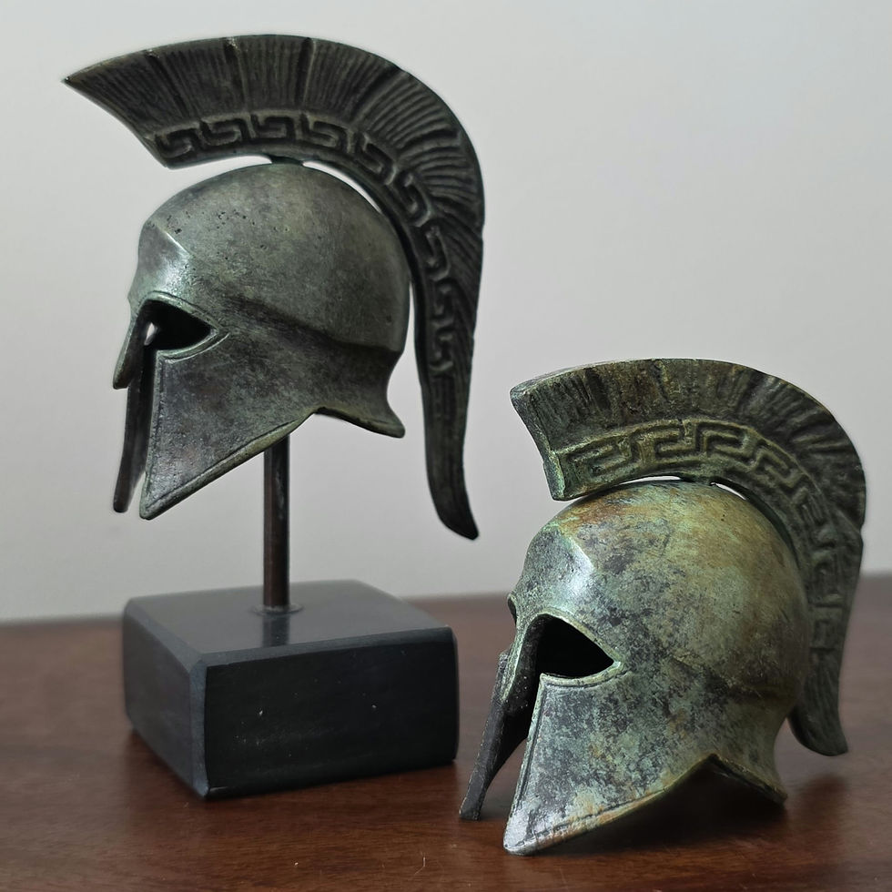 Thumbnail: mini bronze crested helmet