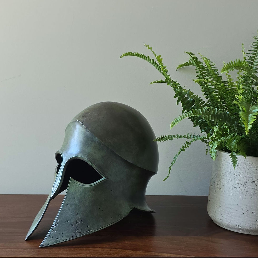 Thumbnail: bronze freestanding helmet (full size)