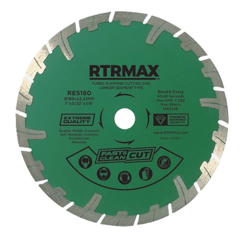 RTRMAX 115 TURBO ELMAS TESTERE UZUN SEGMENTLİ