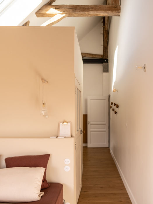 Chambre Nid sous les toits avec charpente apparente