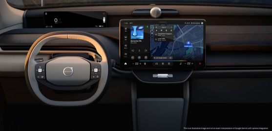 Volvo EX60, portador de Google Gemini para una experiencia placenteras y asertiva en el manejo