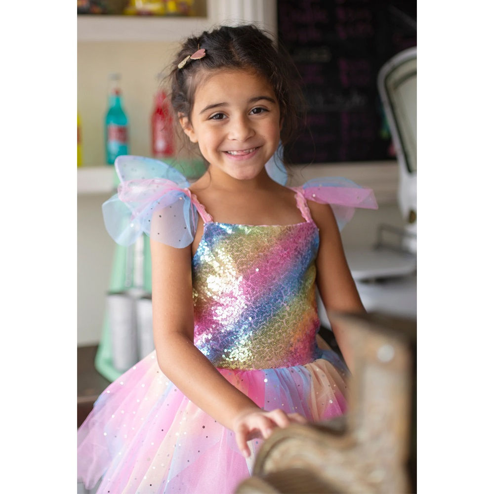 Rainbow Fairy Dress & Wings