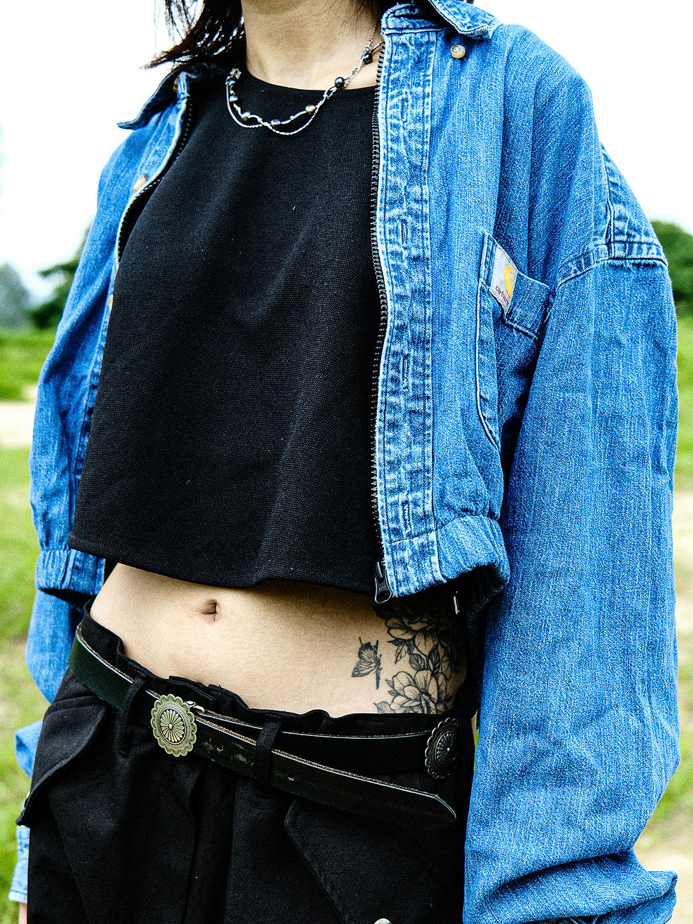 Thumbnail: Handmade Carhartt Denim Crop Jacket
